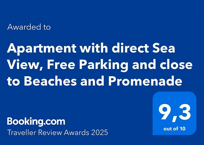 With Direct Sea View, Free Parking And Close To Beaches And Promenade *